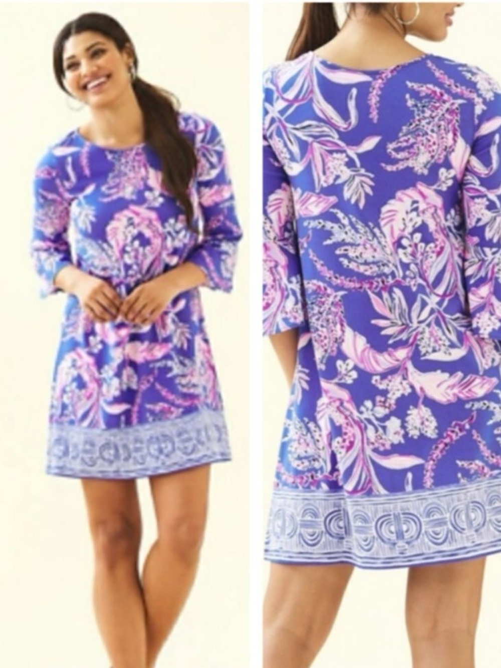 Lilly Pulitzer Marlowe swing dress| iris blue wild within| size: M| resort wear